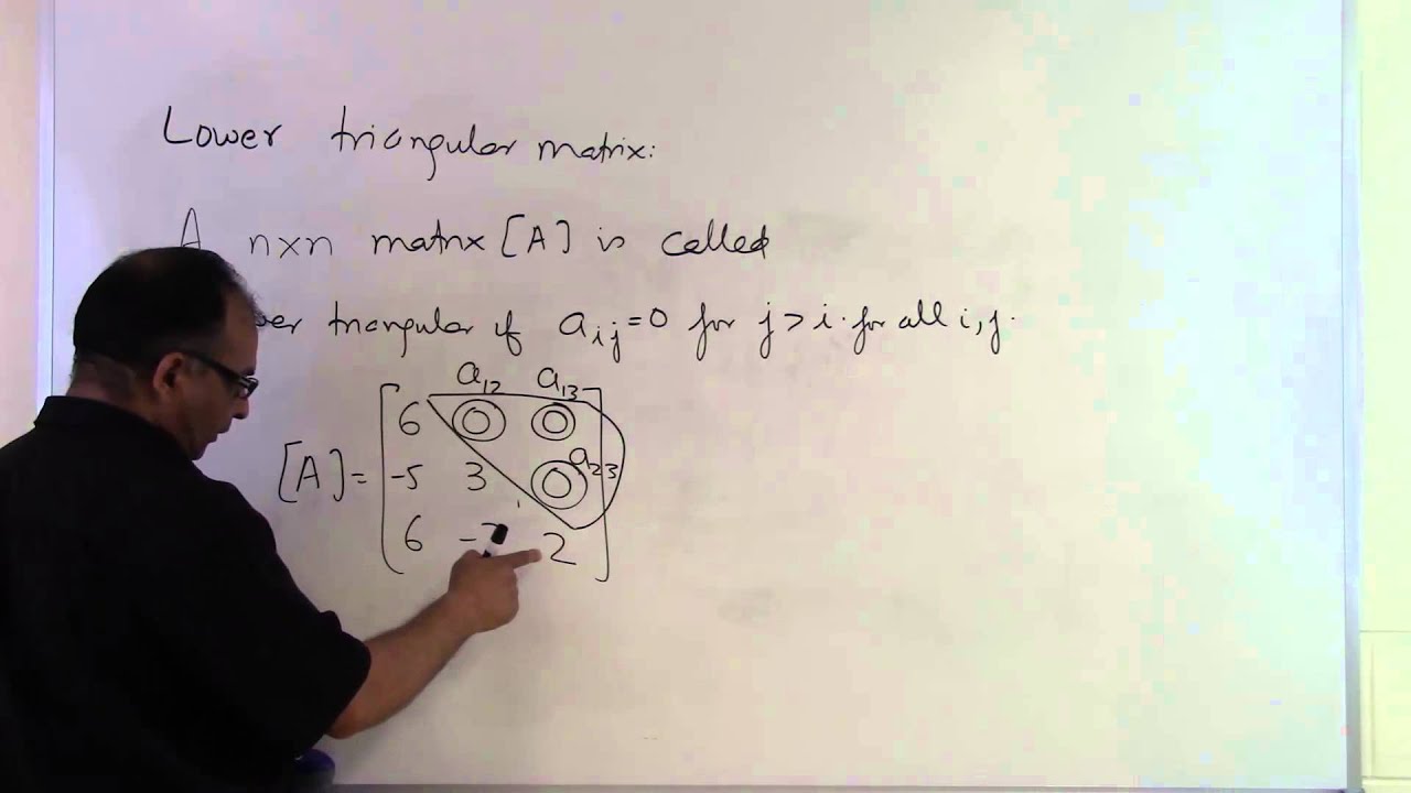 Chapter 04.01: Lesson: What is a lower triangular matrix?