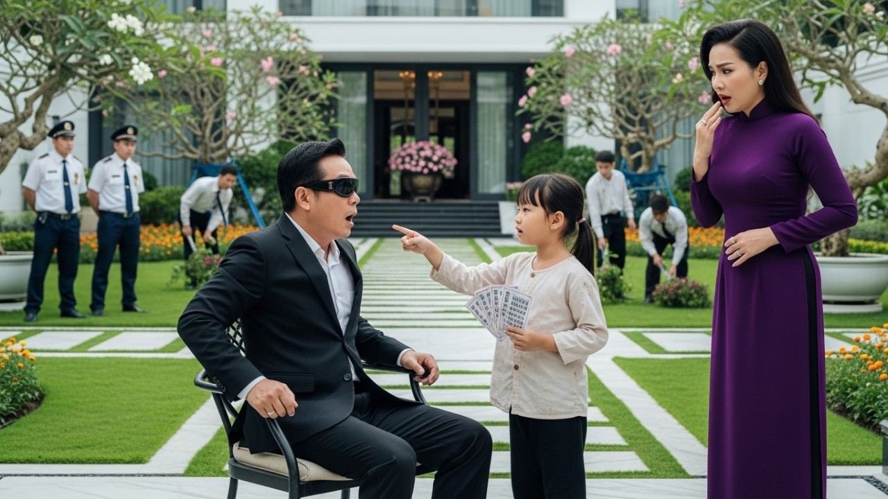 Cô Bé Ăn Xin Nói Có Thể Chữa Mắt Tỷ Phú – Sự Thật Khiến Ông Bật Khóc.