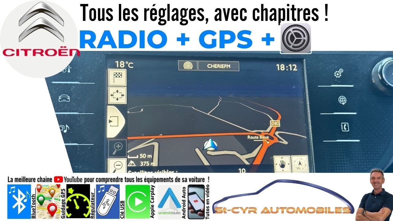 CITROEN C3, C4, Guide complet GPS, radio, Bluetooth, paramètres essentiels…