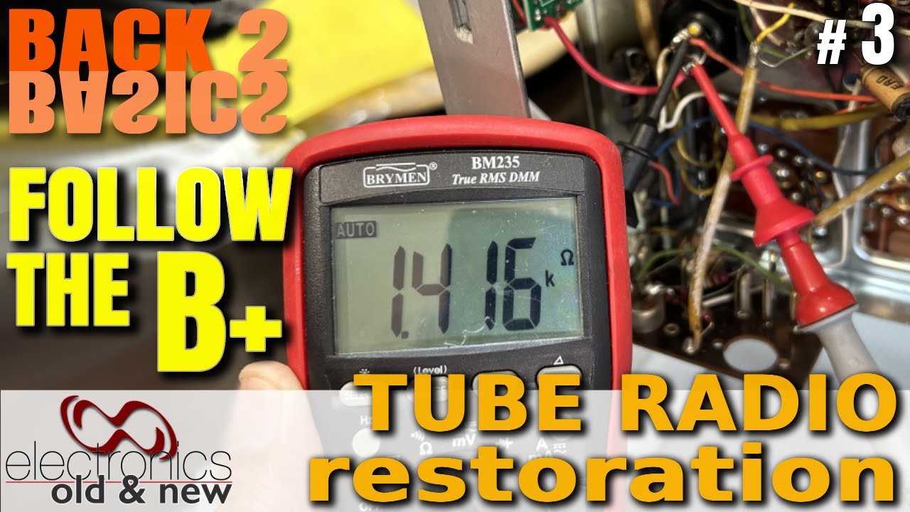 How to Check the B+ Safely - Tube Radio Restoration Back to Basics part 3