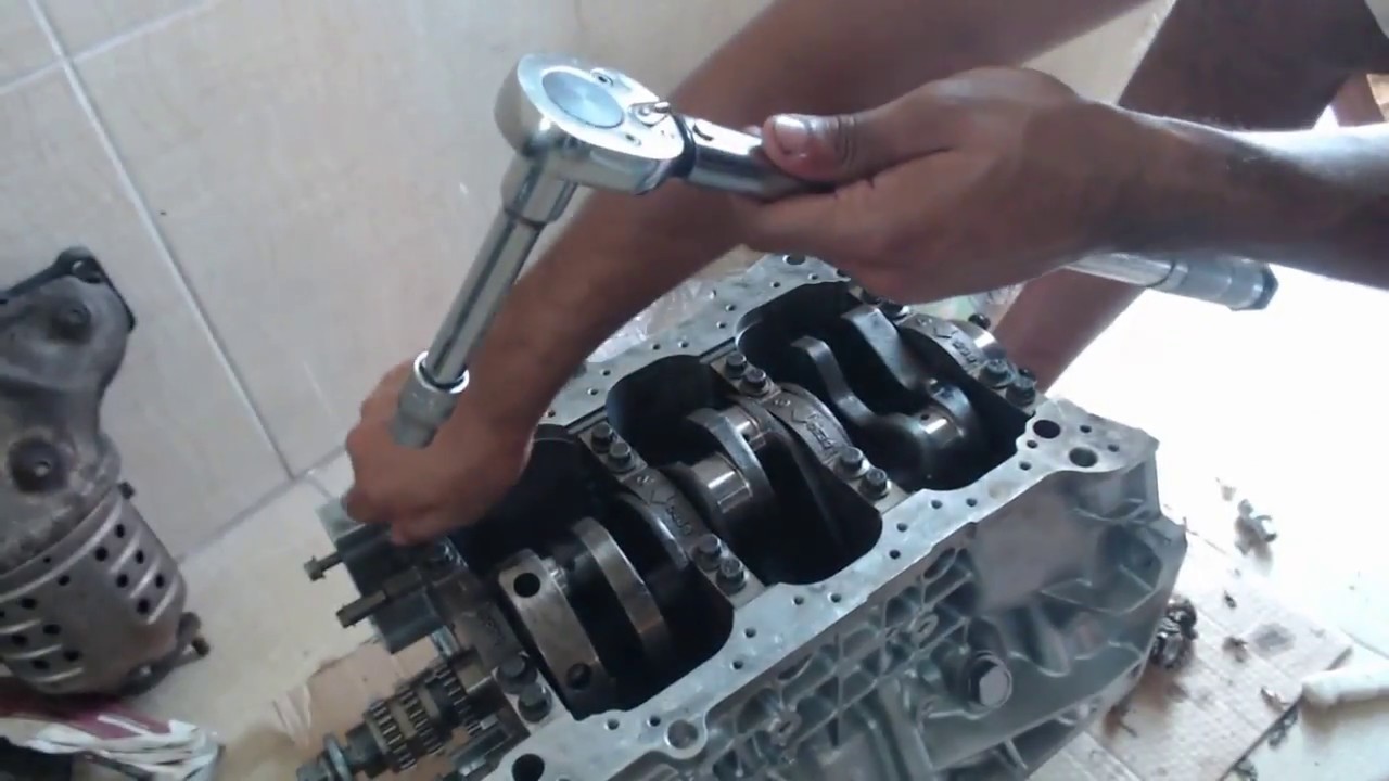 Montagem motor azera 2009 - Virabrequim   #1