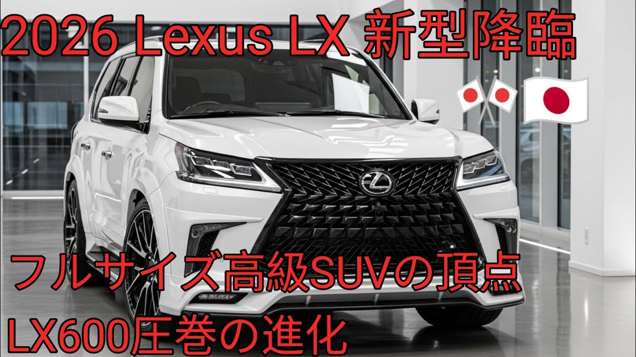 2026 Lexus LX フルサイズ高級SUVの頂点 新型LX570 LX600徹底解説
