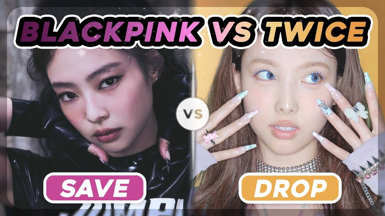 💗🍭 Are You a BLINK or ONCE? SAVE ONE DROP ONE: BLACKPINK vs TWICE 🖤🌈 [30+ ROUNDS]