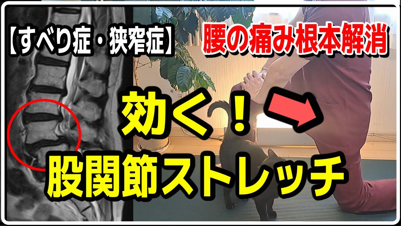 【すべり症・狭窄症】股関節の可動域を広げるセルフケア