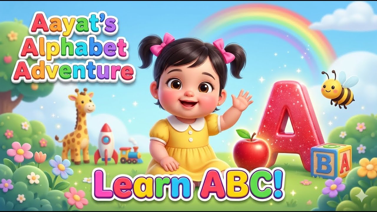 Aayat’s Alphabet Adventure | Learn ABC with a Cute Toddler | Fun Kids Animation