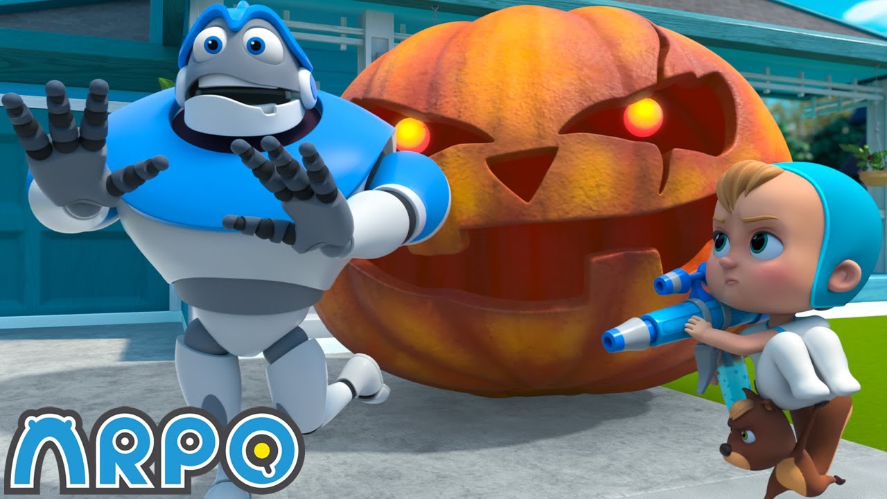 Night of the Living Pumpkin | ARPO The Robot | NEW VIDEO | Funny Cartoons for Kids | Arpo and Daniel