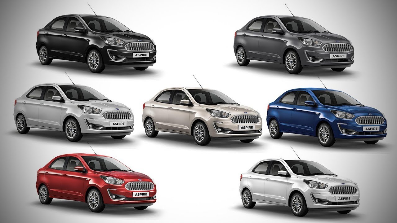 2018 Ford Aspire - All Colour Options - Images | AUTOBICS
