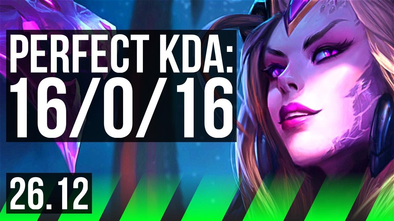 ZYRA vs KAYN (JGL) | Perfect KDA: 16/0/16, 40K damage | KR Master | 26.12