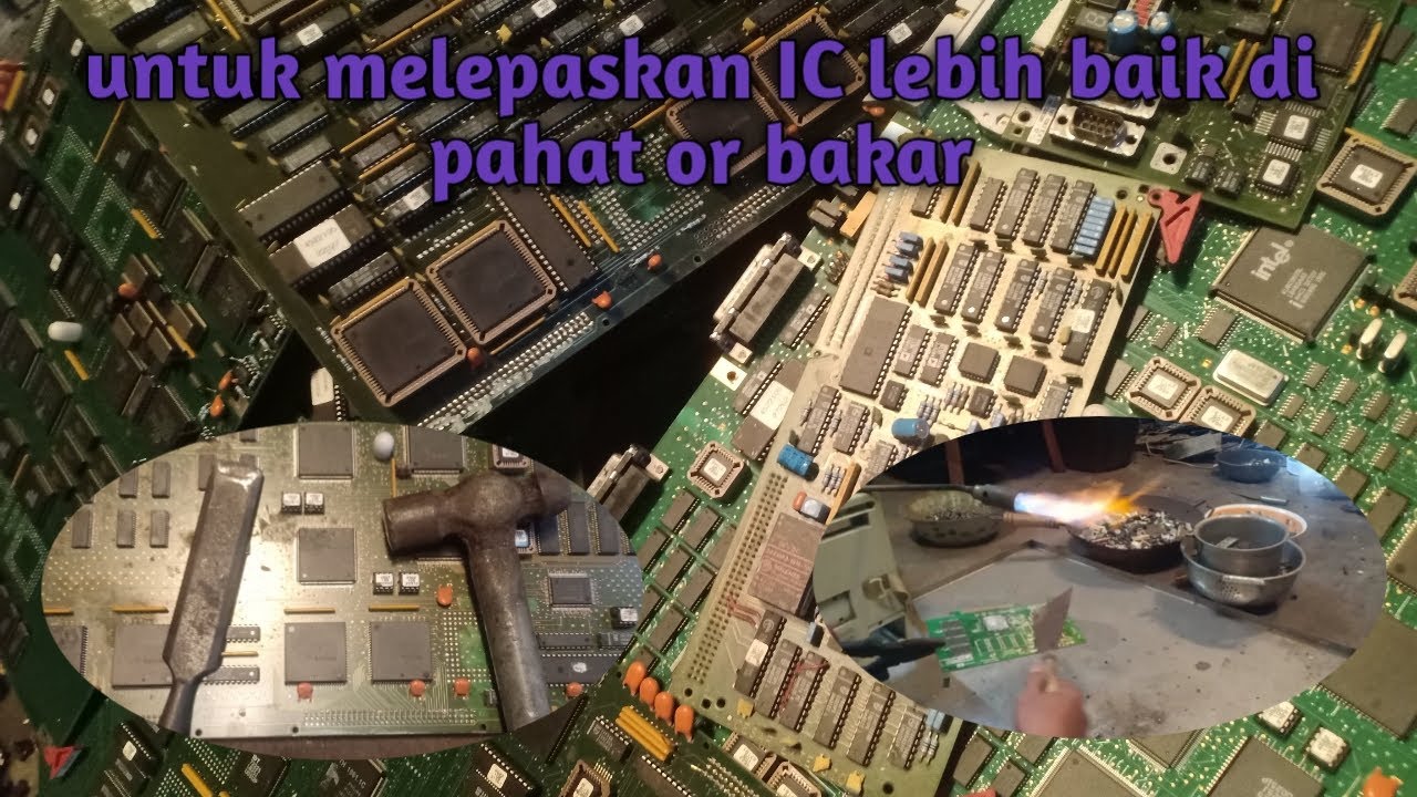 Cara cepat melepas IC pada papan PCB rongsok
