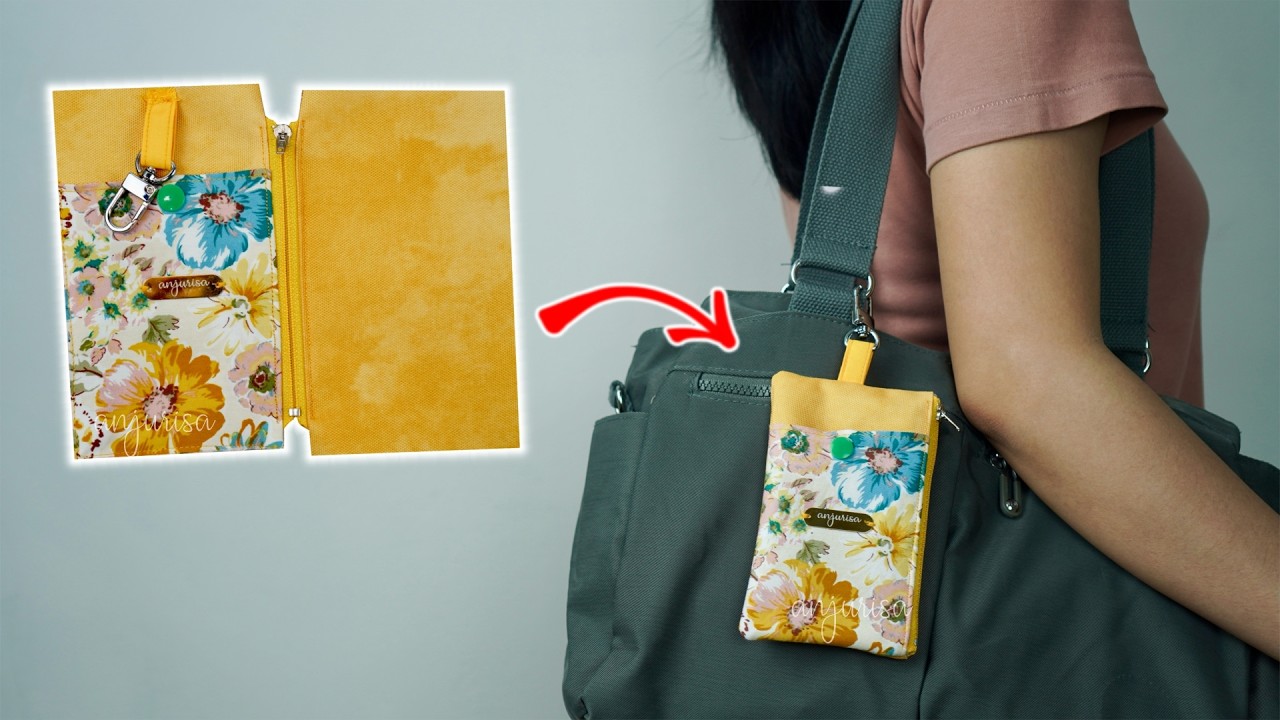 Beginner-Friendly Sewing: Scrap Fabric Zipper Pouch with Snap Pocket (RECA Pouch Tutorial)