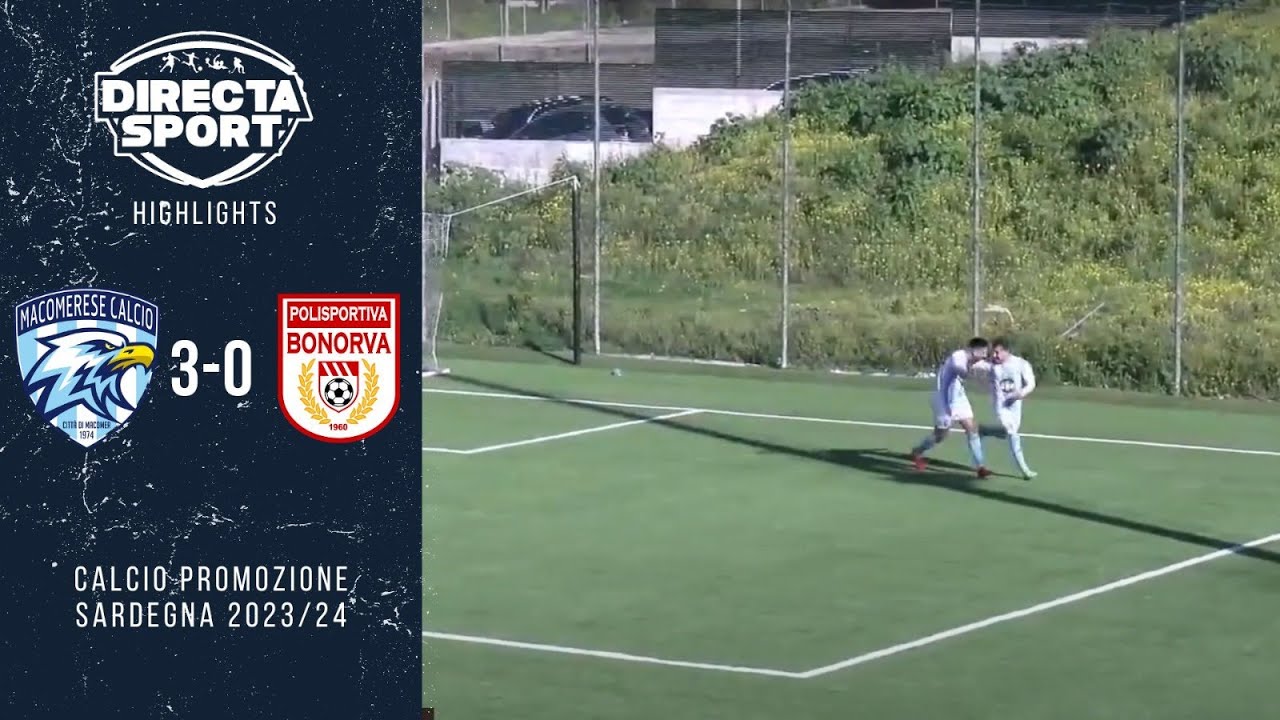 Calcio Promozione Gir. B - Macomerese-Bonorva 3-0 (Highlights)