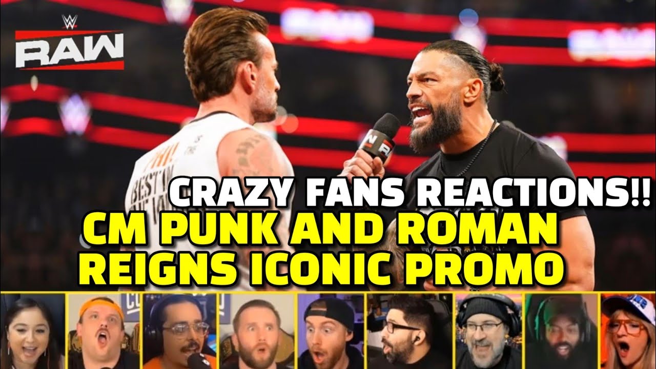 Реакции на промо-ролики CM Punk и Roman Reigns | WWE RAW 2 февраля 2026 г.