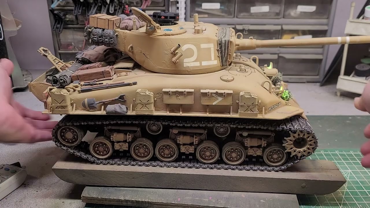 1/16 RC Tank IDF M51 final radio check.