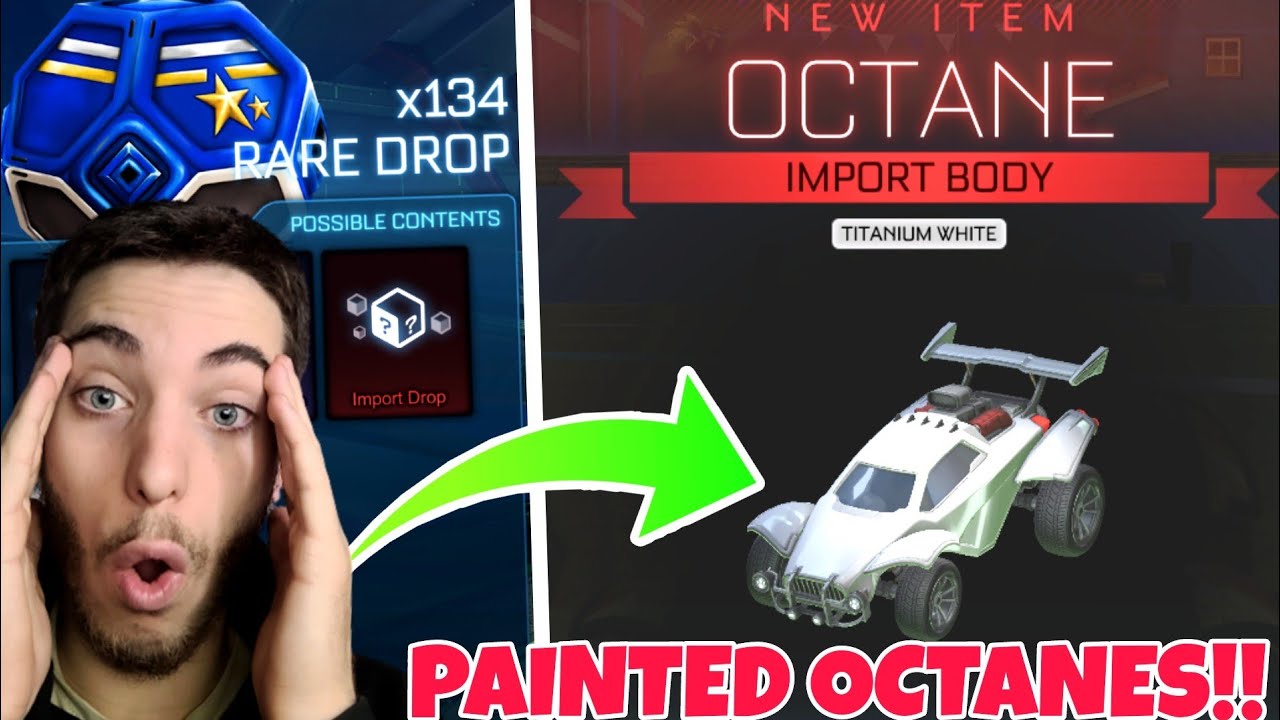 OPENING 134 RARE DROPS IN ROCKET LEAGUE - PAINTED OCTANES!!!