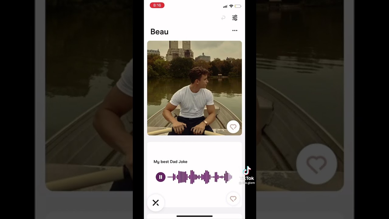 Tiktok: Proof That Hinge is Broken, Playing Audio Clips on Hinge Profiles (@lila.glam)