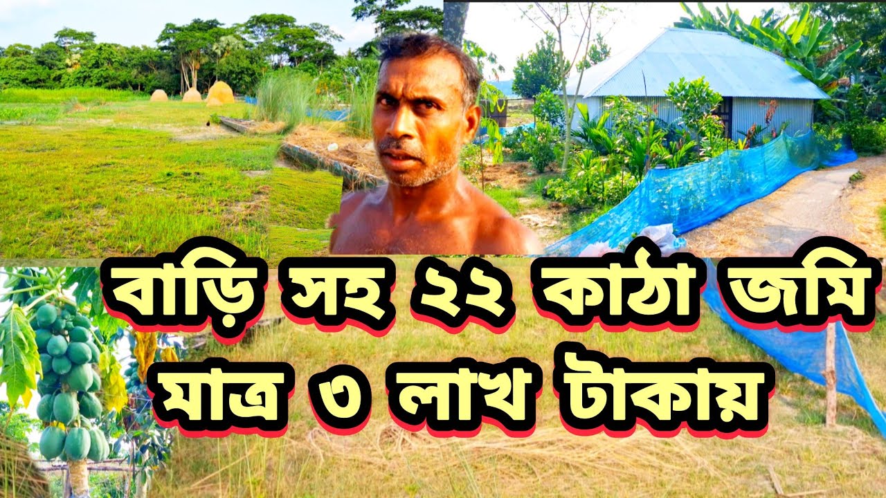 বাড়ি সহ মোট ২২ কাঠা জমি মাত্র ৩ লাখ টাকা করে কাঠা!