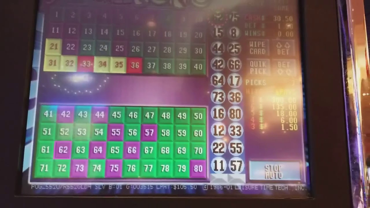 Superball Keno live play@ $1.50 - Redtint Loves Slots