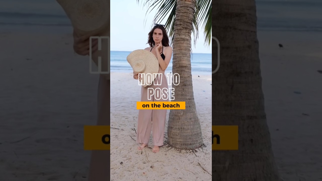 🔥BEST ideas for your aesthetic photos on the beach🌴 #poses #posing #photoshoot #howtopose #beach