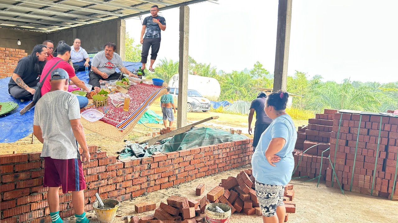 Adat Mendirikan Tiang Rumah//Progress Rumah Panjang Mesti Diteruskan