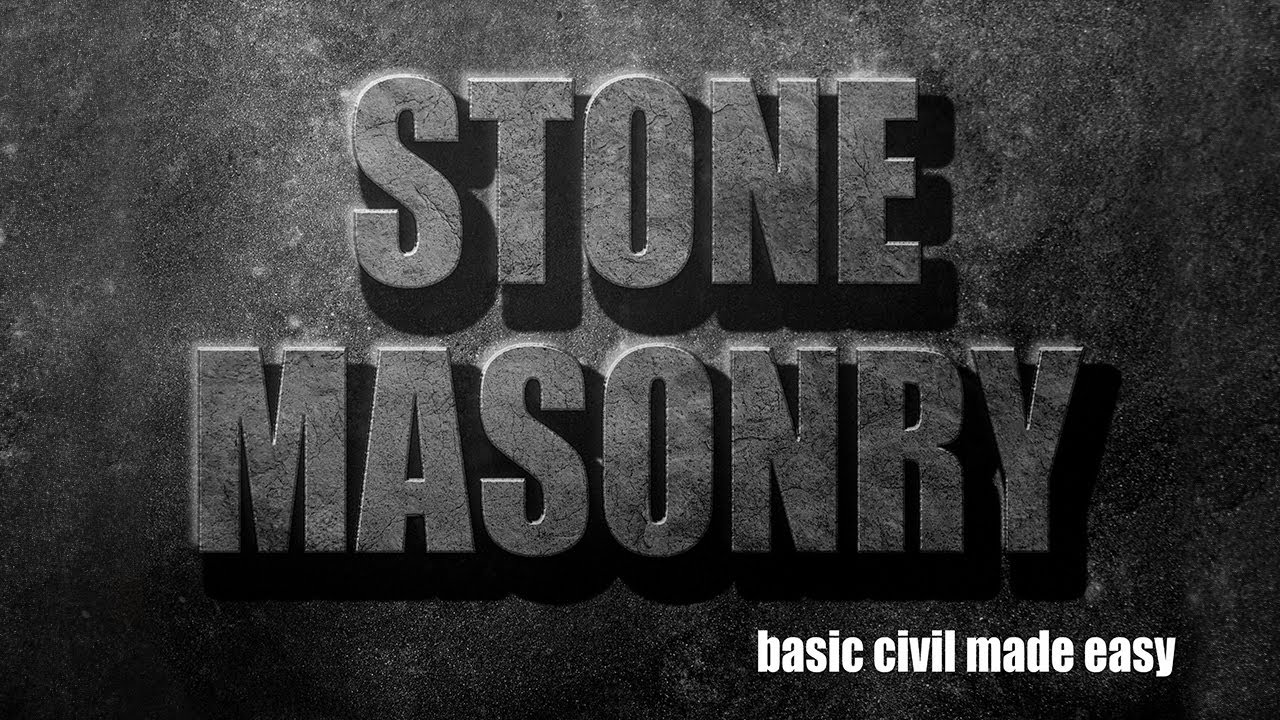 Stone Masonry - Civil Engineering Class  (Unit 2, Lecture 6 ) | Basic Civil Made Easy