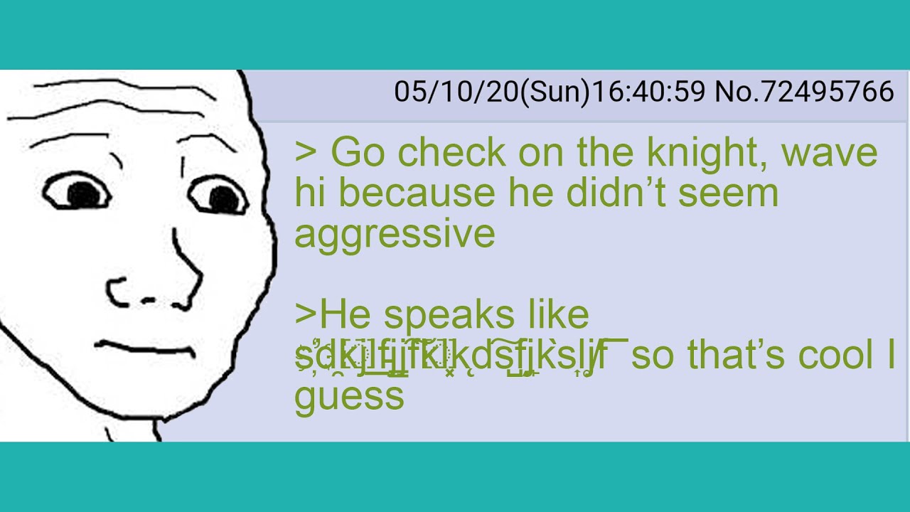 KNIGHT GOES s҉͏̛̯d̘̯̤k͘͏̹j̧͟͞l̵̬͘f̵̞́j̵͇̩j̷̯͠f̶́̀k̴͏̤l͓̦͜k̨̕s̱͎̥l̡̥̥j̸̮͟f͞͞  | D&D Story