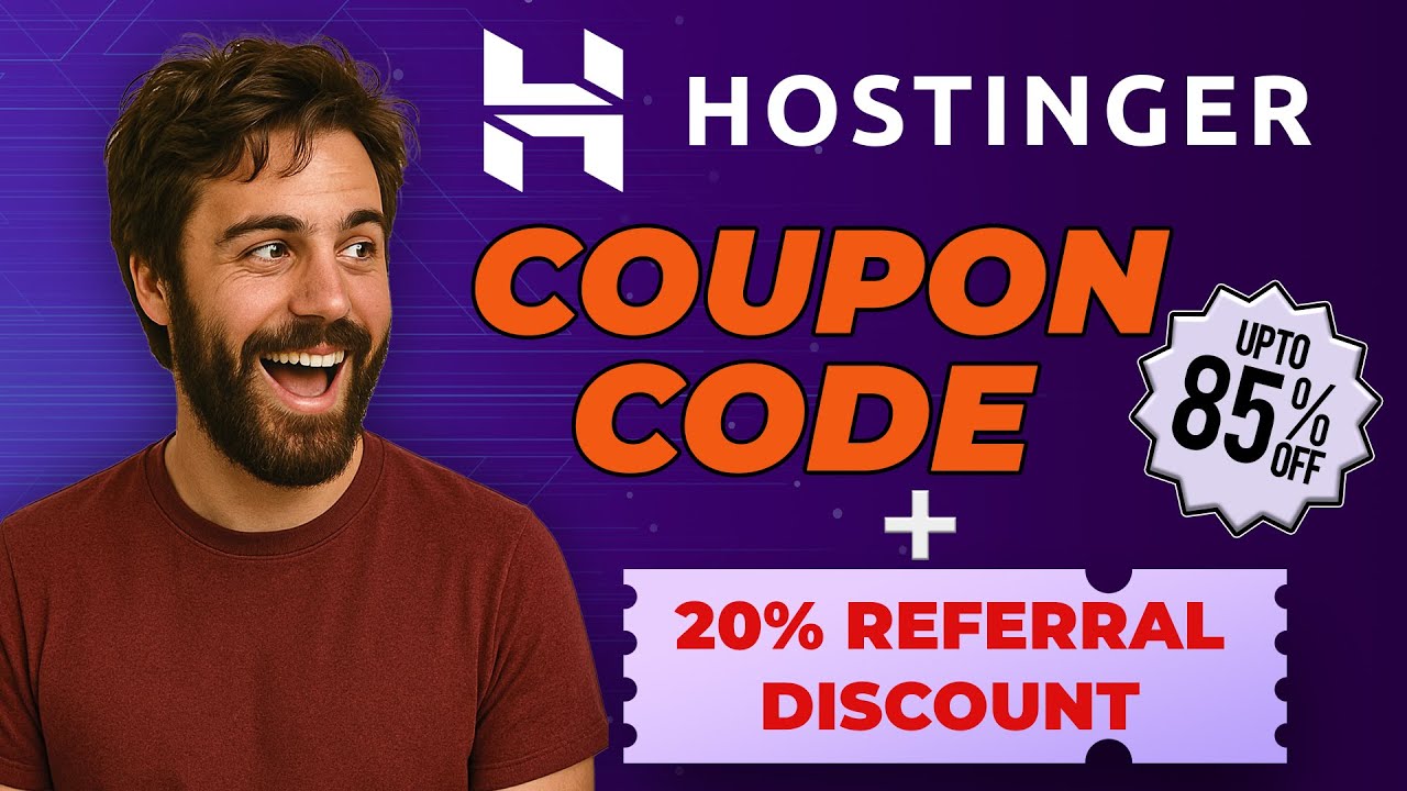 Hostinger Coupon Code 2025 &ndash; Black Friday Deal + Extra 20% Referral Discount!
