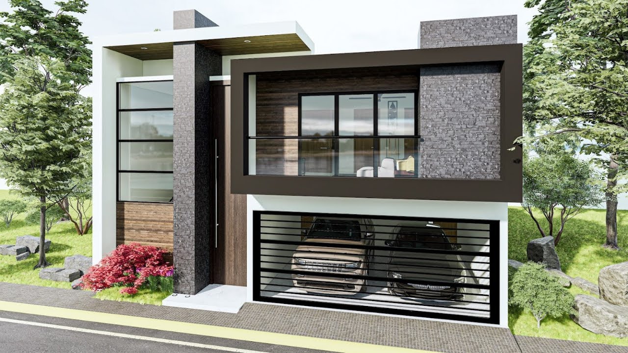 RESIDENCIA 10X20 DISEÑO MODERNO | ALBERCA | DOBLE ALTURA