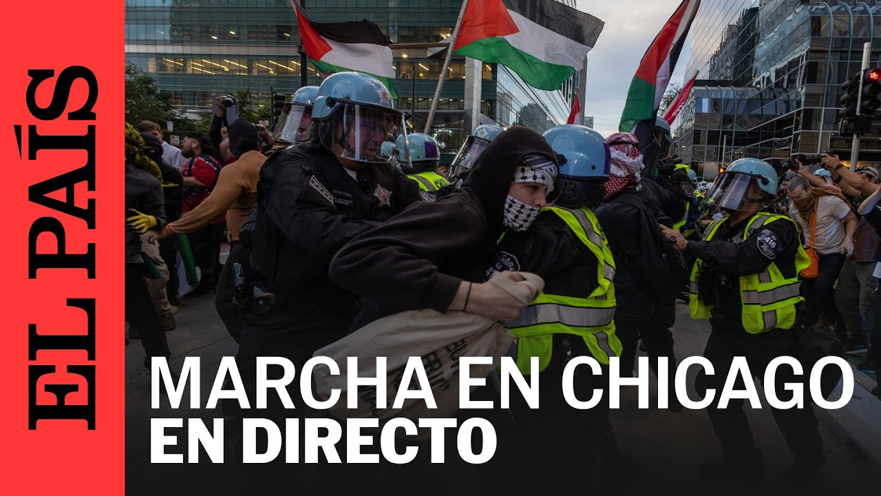 DIRECTO | Protesta propalestina en la Convenci&oacute;n Nacional Dem&oacute;crata en Chicago | EL PA&Iacute;S