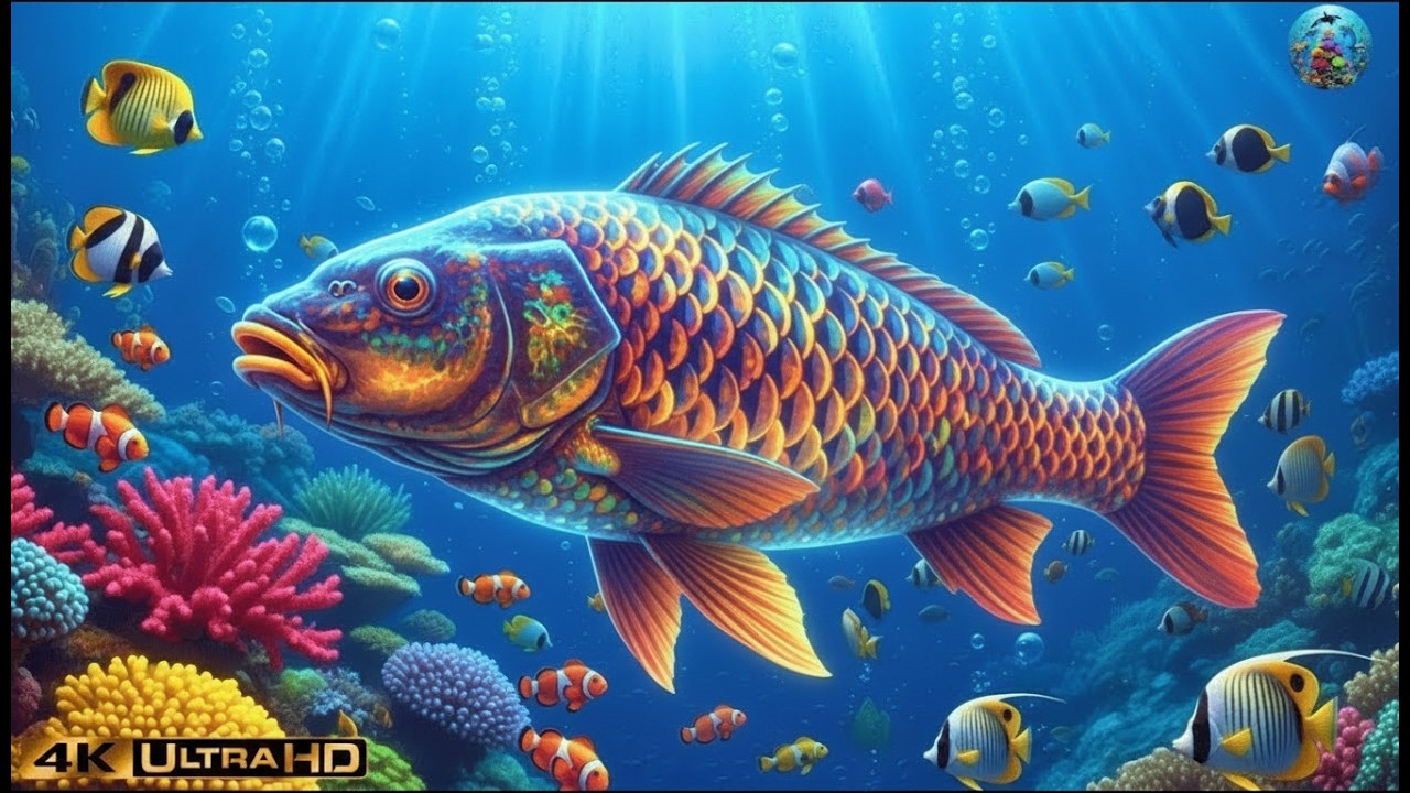 Ocean Wildlife 4K 🌊| Nature Animals Under The Ocean - Light Relaxing Music #geography​#russia​ #usa​