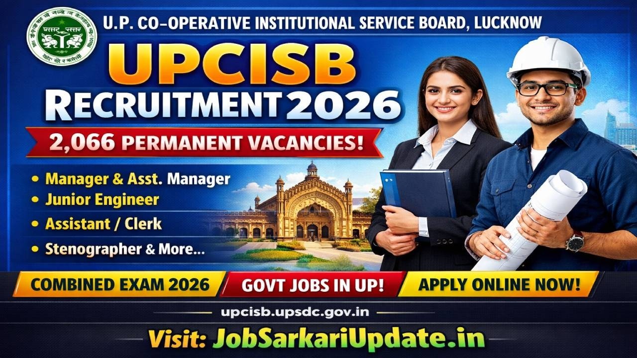 UPCISB Recruitment 2026 &ndash; 2066 Vacancies | Full Details & Apply Now #governmentjobs