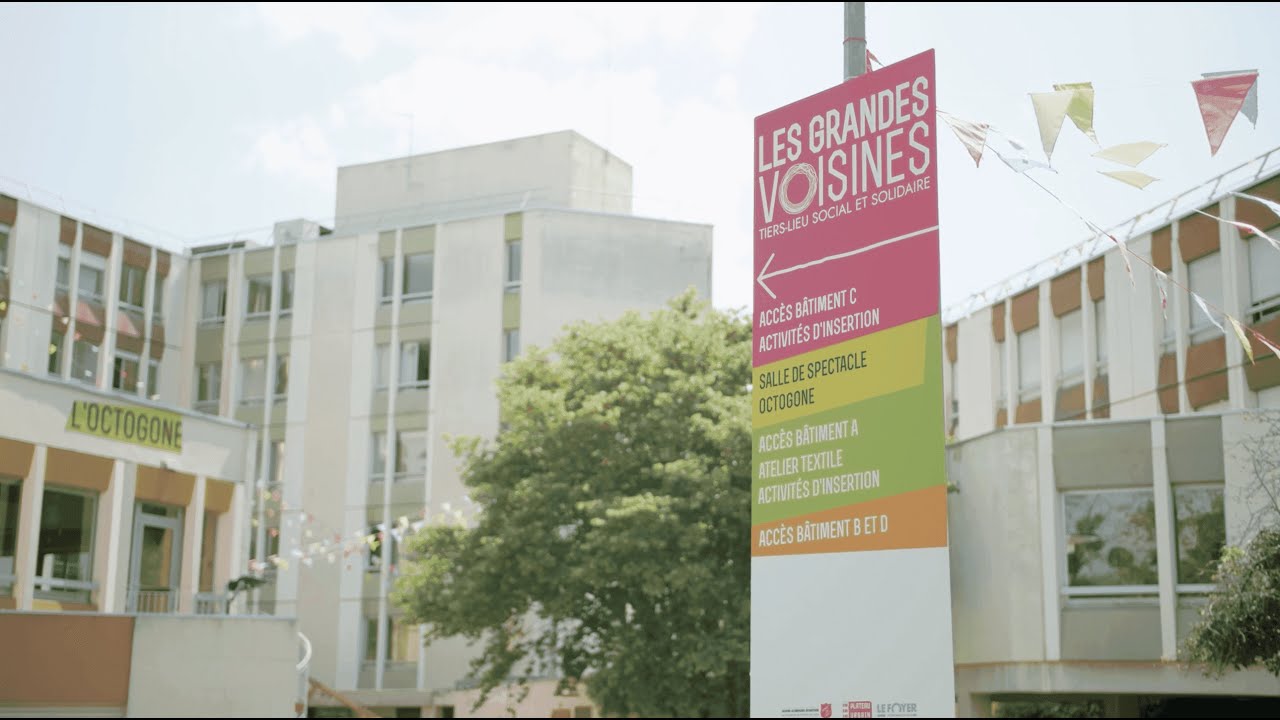 LES GRANDES VOISINES, un tiers-lieu social et solidaire à Francheville