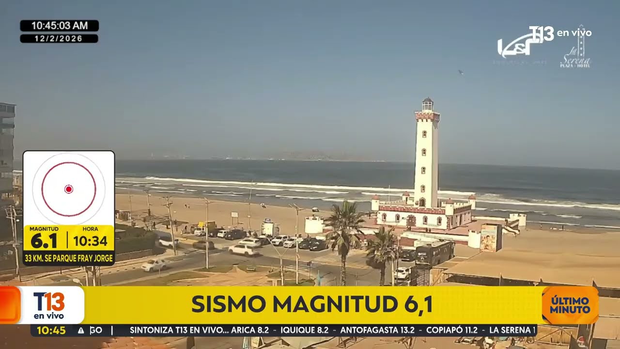 Temblor se registra en la Región de Coquimbo: magnitud 6,1