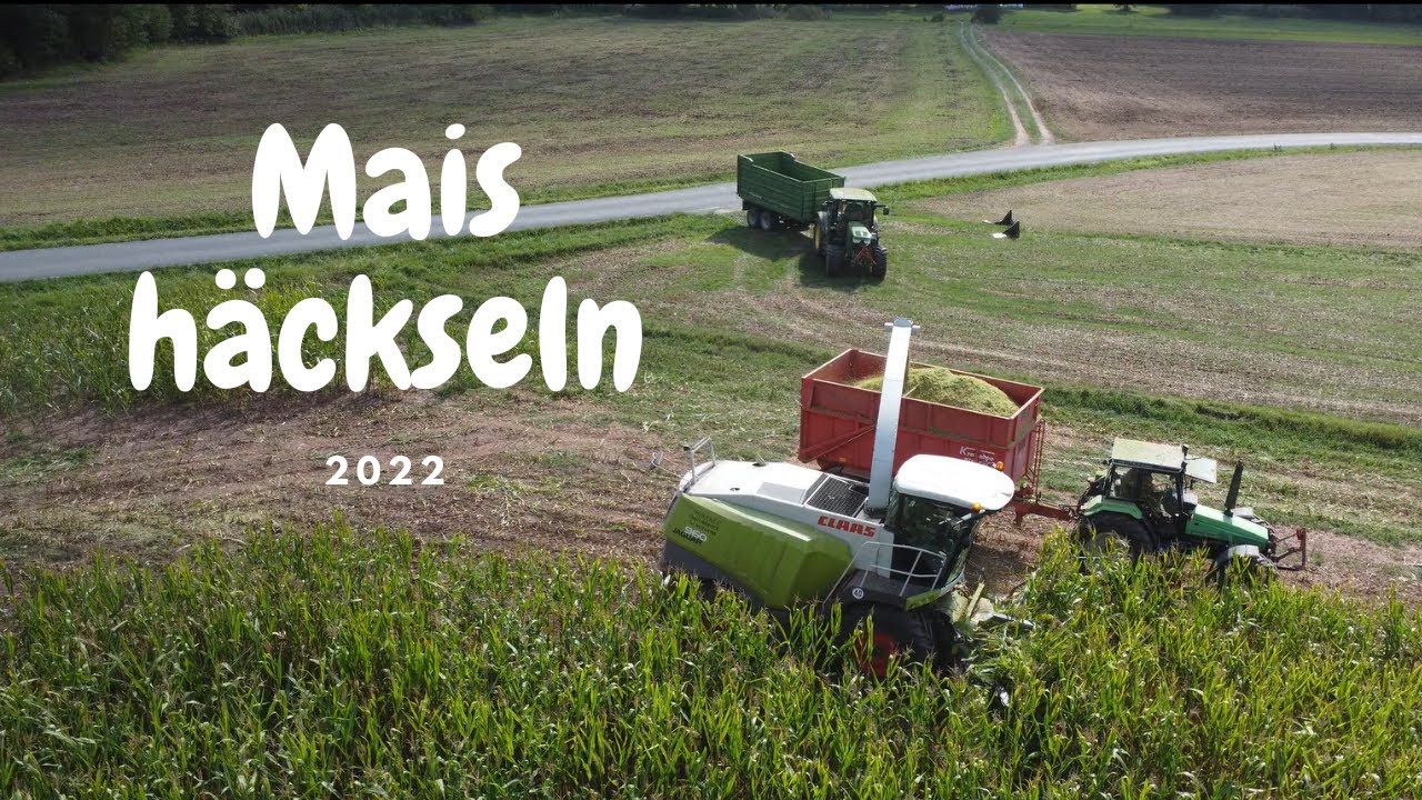 Mais Häckseln mit Claas, Fendt, John Deere, Deutz I Agrarvideos Oberfranken