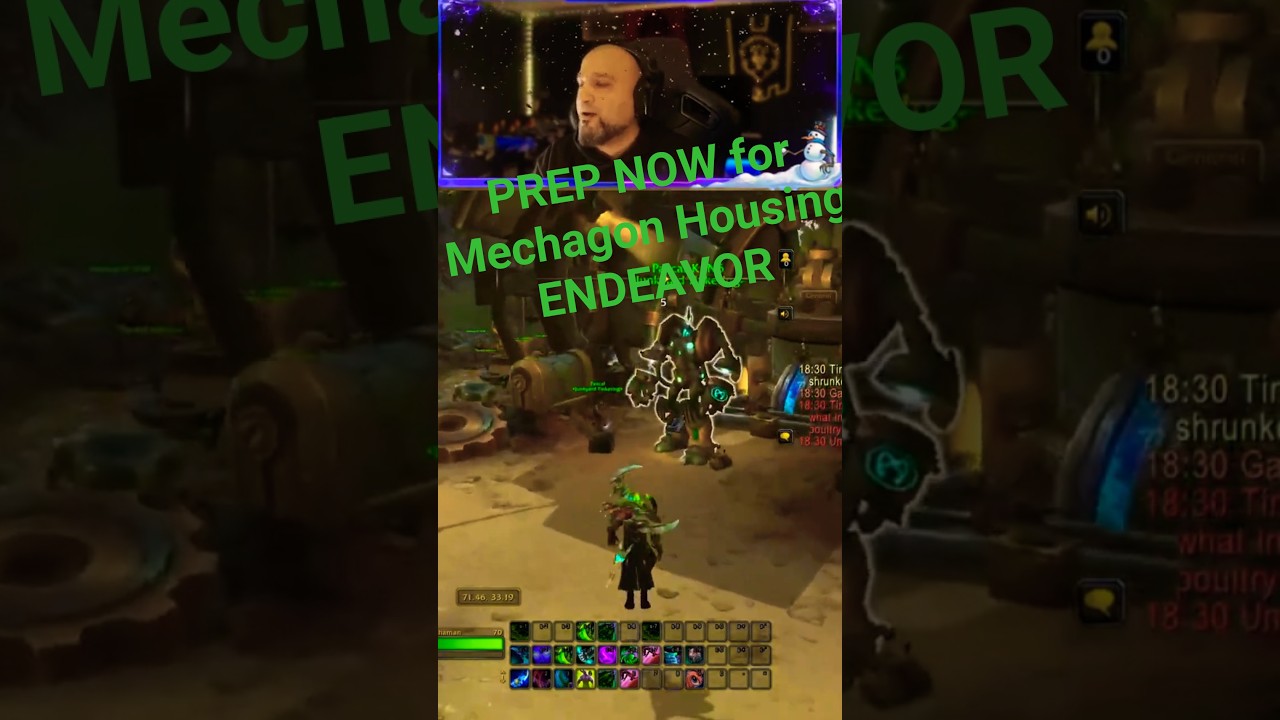 PREP NOW for Mechagon Housing Endaevor 