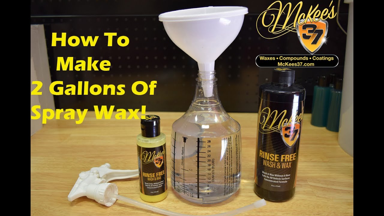 How To Make 2 Gallons Of Spray Wax  | Use As Spray Wax/DetailSpray + Drying Aid