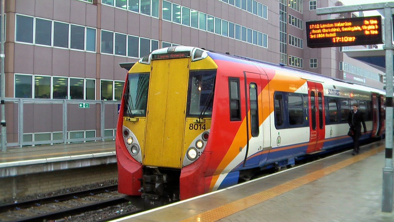 (HD) Clapham Junction to Reading - Southwest Trains Class 458 22/03/13