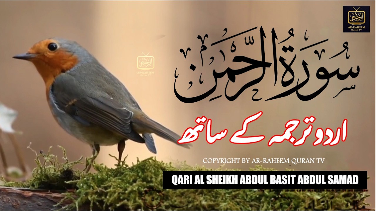 Surah Rahman with Urdu Translation | Beautiful Quran Tilawat by Qari Abdul Basit | سورۃ الرحمن
