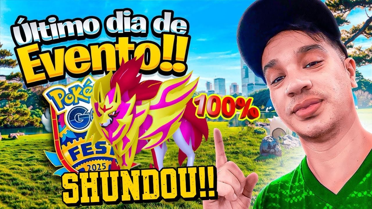 🌟 PEGUEI ZAMAZENTA SHUNDO 100% NO GO FEST 2025! 🔥 +100 SHINYS PEGOS!! 🇯🇵🔥 #pokemongofest2025