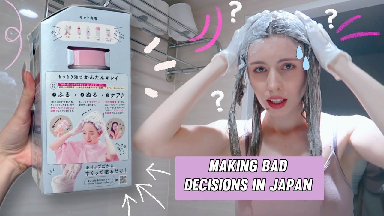 dyeing my hair in japan (by myself) (on purpose)