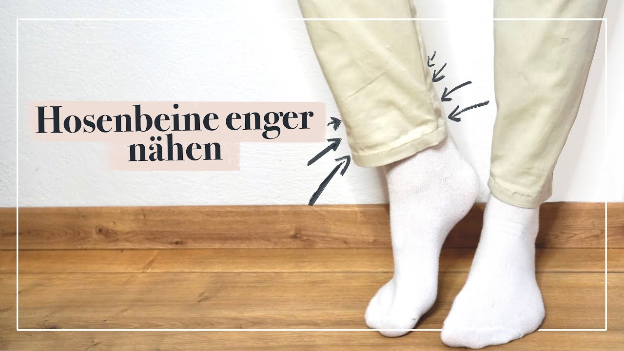 HOSENBEINE einfach enger nähen!  Jeans & Hosen schmaler nähen für AnfängerInnen / Näh-Basics #1