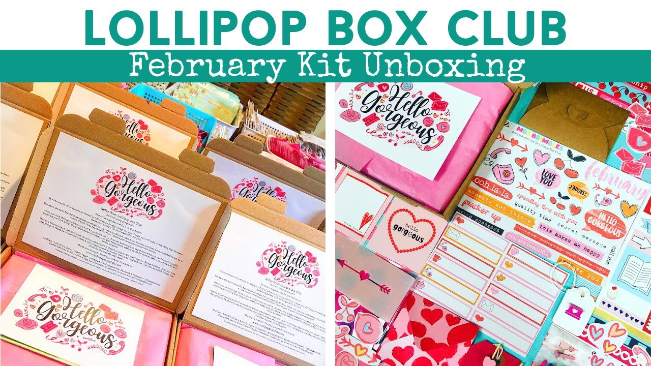 FEBRUARY KIT UNBOXING | Monthly Kit | Journal & Scrapbooks | LOLLIPOP BOX CLUB | ad