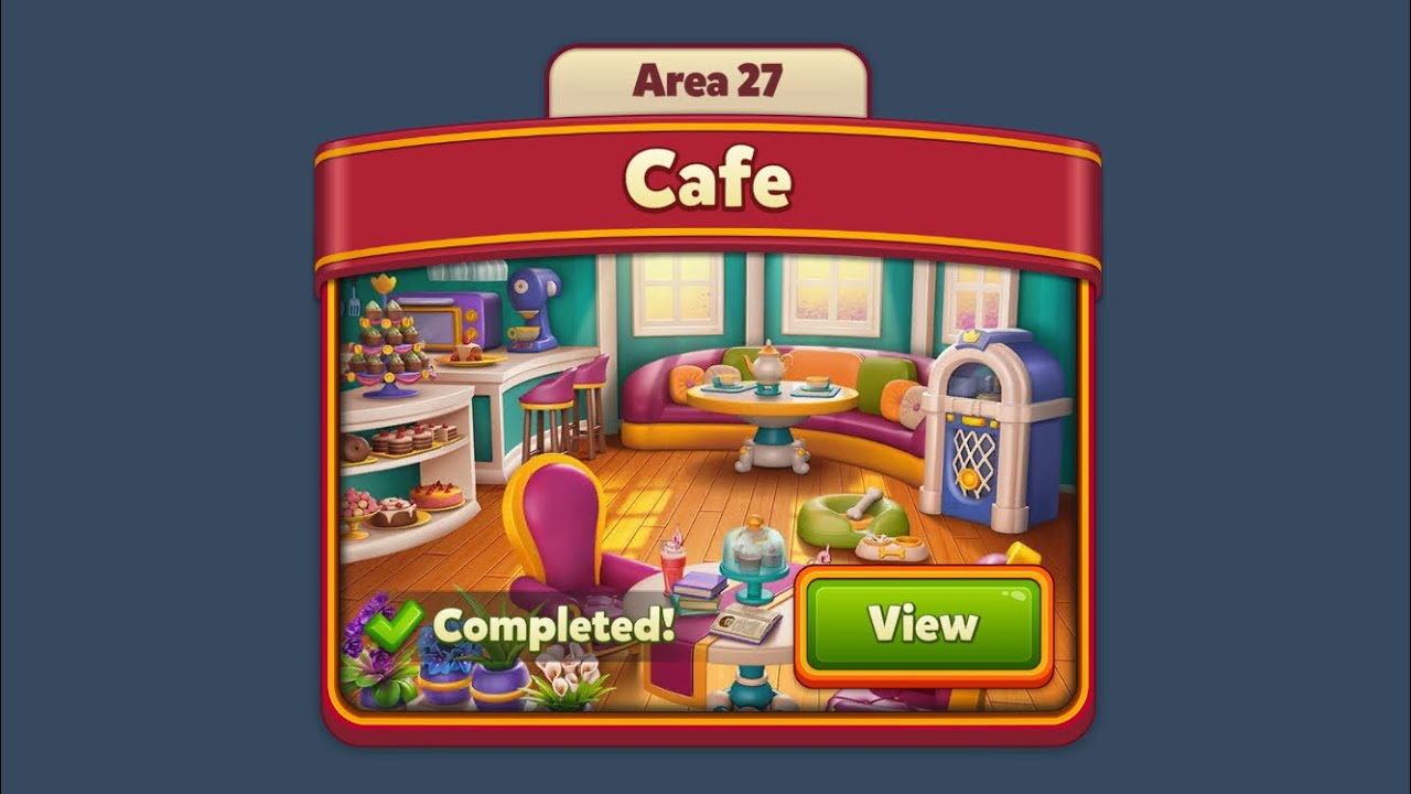 Royal Match Area 27 Cafe - Team Frog Army