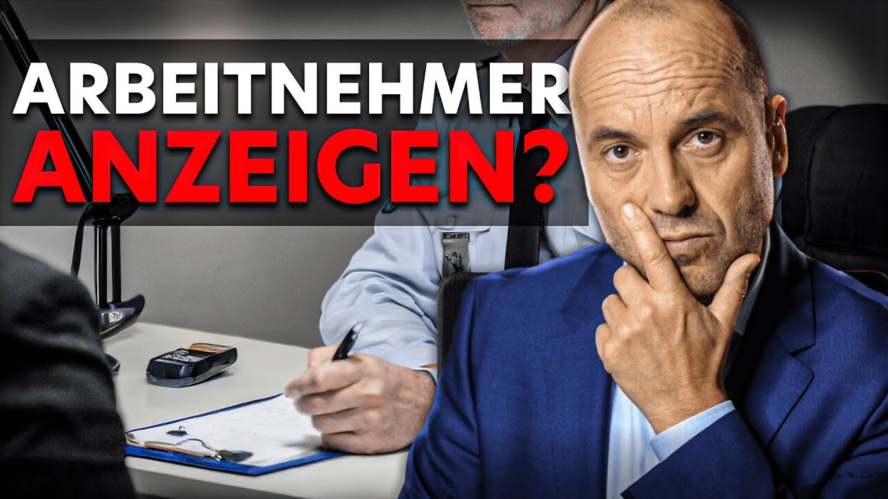 Verdacht einer Straftat: Arbeitnehmer anzeigen?