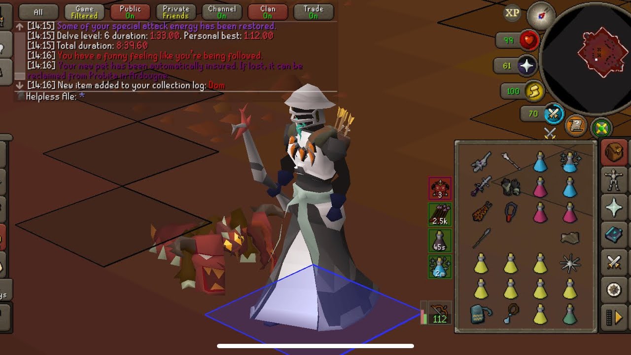 Osrs Mobile doom wave 10 clear sample run w/scobo and chally/ags
