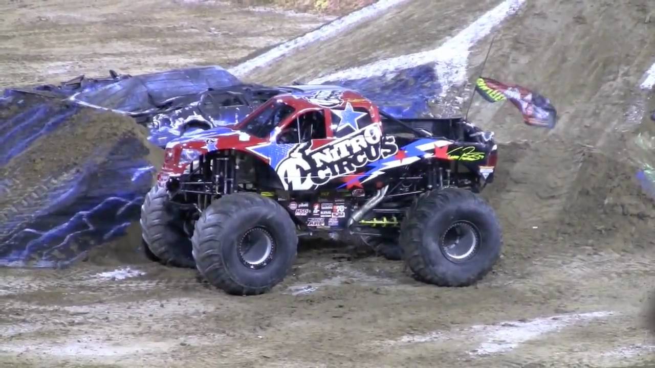Nitro Circus Backflip at Monster Truck Jam 2010 Jacksonville