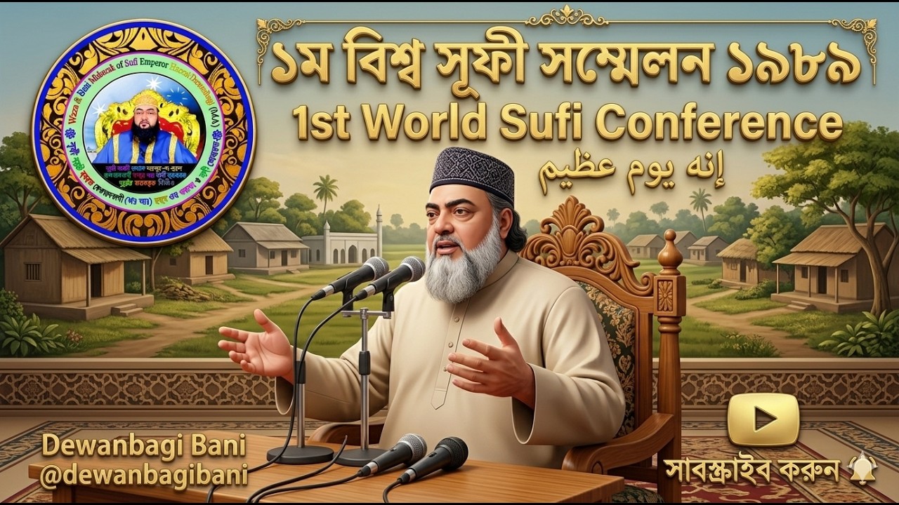 ১ম বিশ্ব সূফী সম্মেলন ১৯৮৯ ।। 1st World Sufi Conference 03-03-1989.