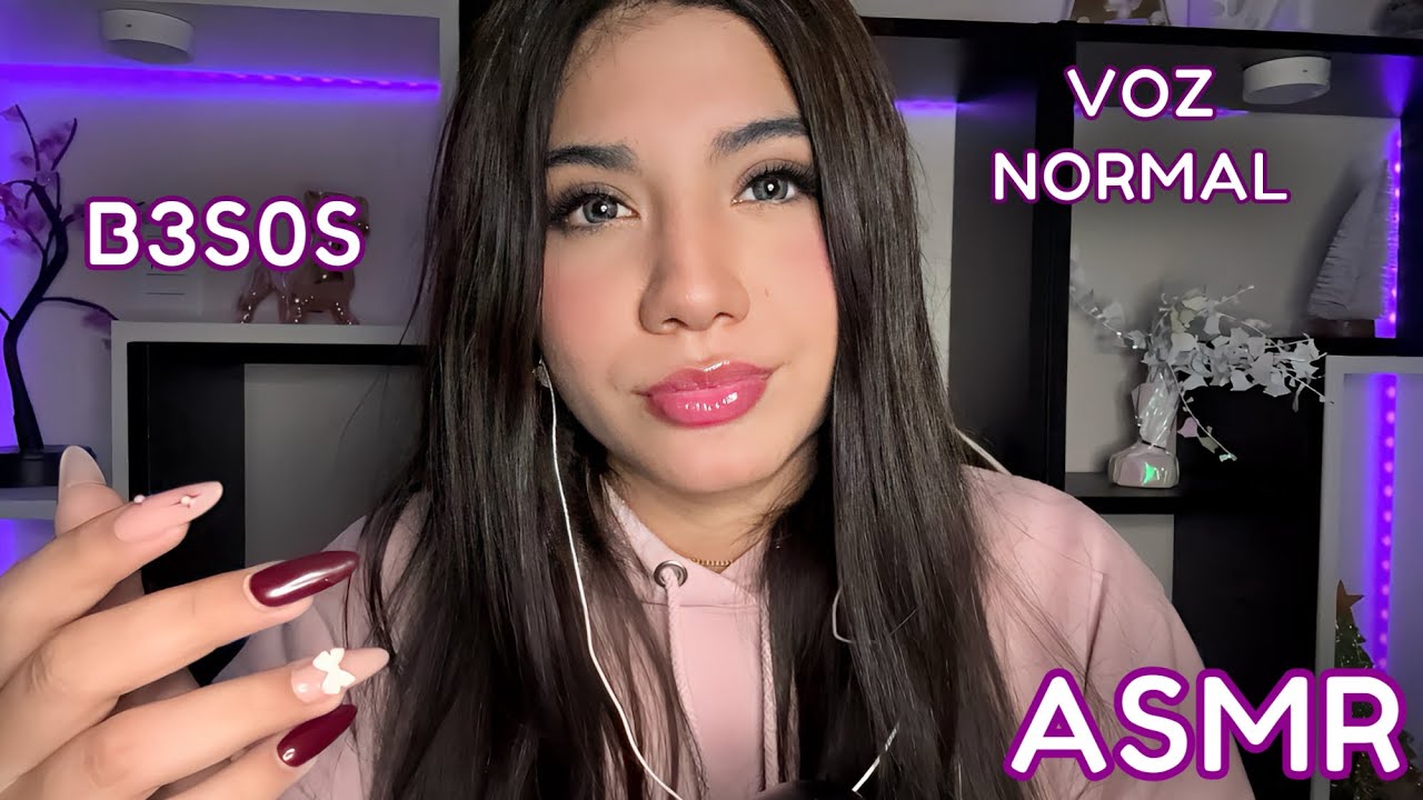 ASMR ESPAÑOL / M0UTH S0UNDS + B3S0S en tu CARITA + VOZ NORMAL e INAUDIBLE (relajante)