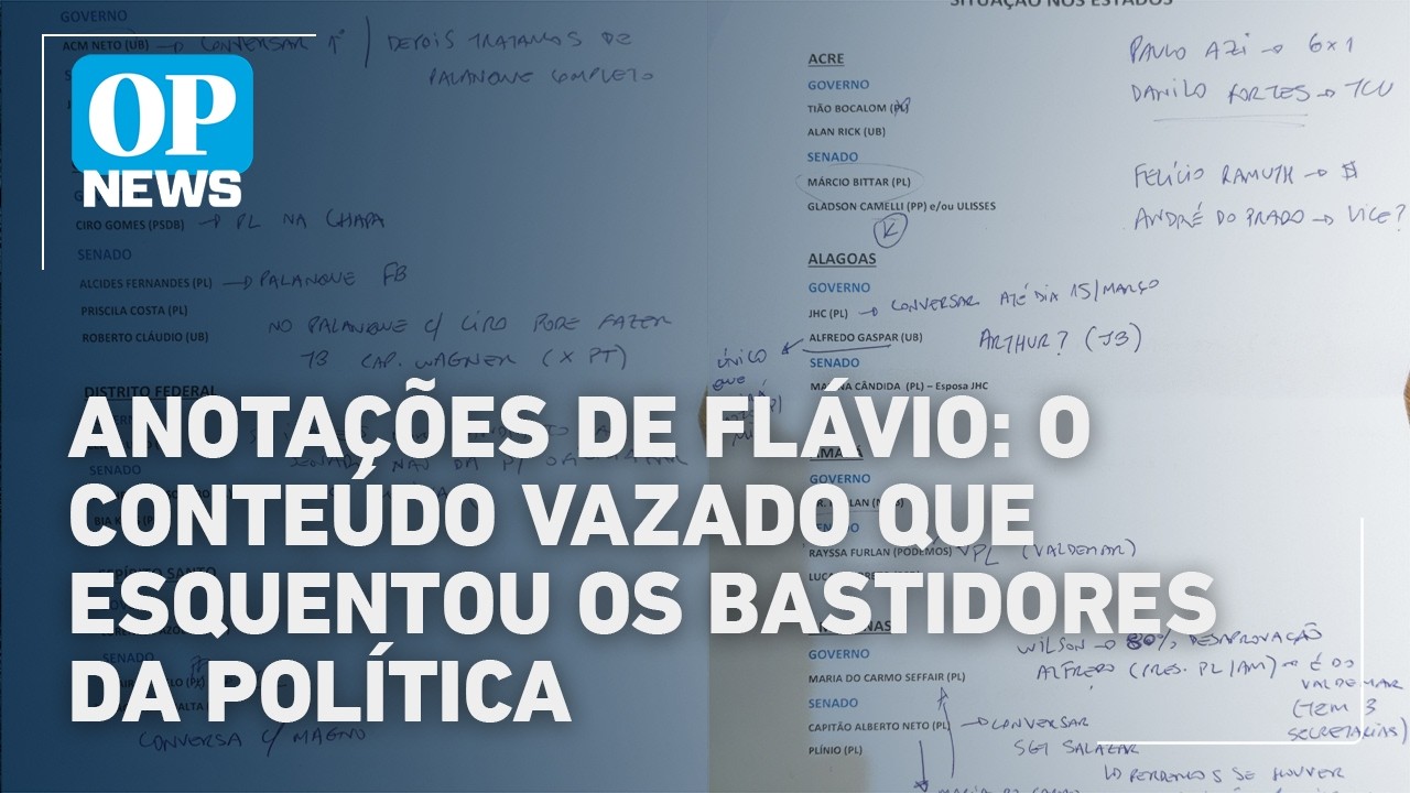 Veja na íntegra anotações de Flávio Bolsonaro sobre a estratégia do PL nos estados | O POVO News