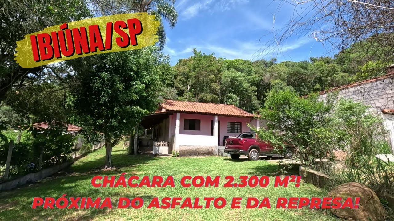 💖🌿 Cód. 3069- Ibiúna Chácara prox represa! T 2.300m² cercado, região tranquila. Casa 3 dorms (1ste).