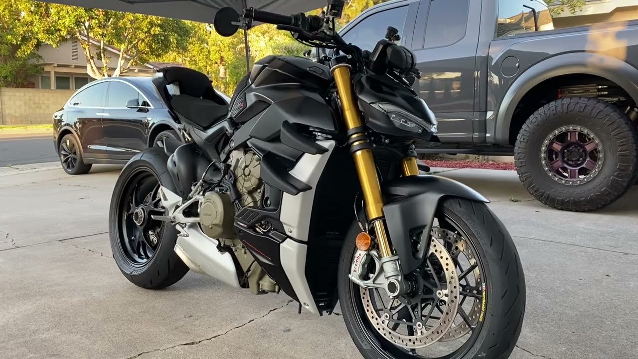 Ducati Street fighter V4s Dark Stealth Walk around